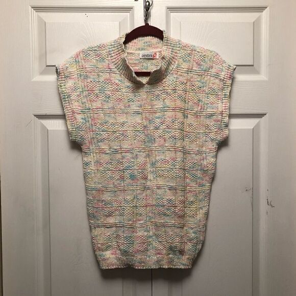 Vintage Pandora Short Sleeve Sweater - Picture 1 of 5